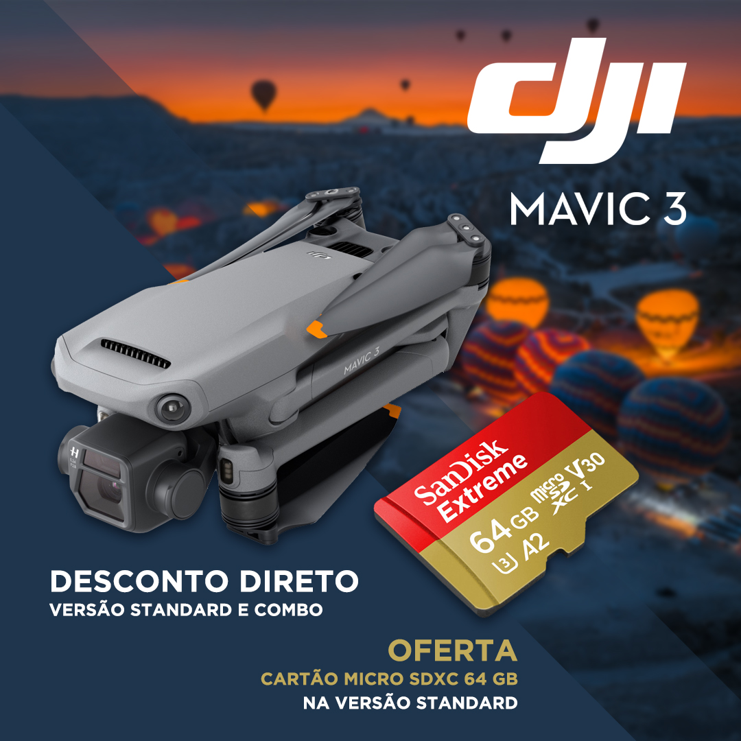 DJI Drone Mavic 3 Campanha de Desconto Direto 